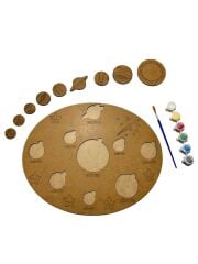 Çocuklar İçin Ahşap Boyama Güneş Sistemi Okul Öncesi