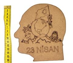 23 NİSAN TEMALI AHŞAP OBJE AHŞAP BOYAMA OBJESİ 19 MAYIS