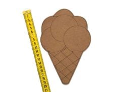 Çocuklar İçin Ahşap Boyama Külahta Dondurma Okul Öncesi