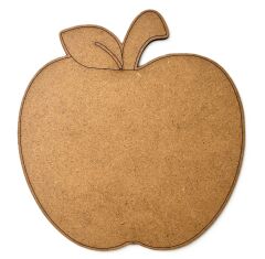 Ahşap Boyama Elma Desenli Ahşap Boyama Objesi