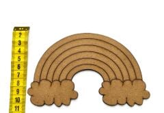 Çocuklar İçin Ahşap Boyama Gökkuşağı Desenli Okul Öncesi