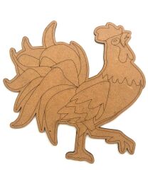 Ahşap Boyama Horoz Desenli Ahşap Boyama Objesi
