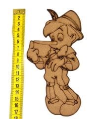 Çocuklar İçin Ahşap Boyama Pinokyo Desenli Okul Öncesi