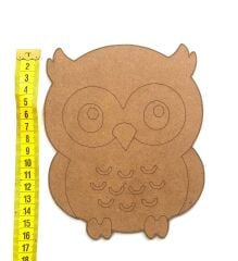 Çocuklar İçin Ahşap Boyama Seti Baykuş Desenli Okul Öncesi