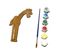 10 Lu Paket Ahşap Boyama Zürafa Eğitici Etkinlik