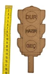 Çocuklar İçin Ahşap Boyama Seti Trafik Güvenliği Okul Öncesi