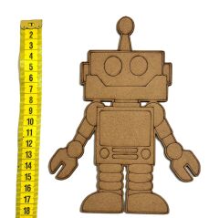 Ahşap Boyama Bilişim Haftası Robot Ahşap Boyama Etkinliği (boya+fırça)