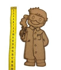 Çocuklar İçin Ahşap Boyama Bilim İnsanı Haftası Okul Öncesi