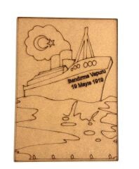 10'lu Paket Ahşap Boyama 19 MAYIS Bandırma Vapuru Ahşap Boyama Etkinliği