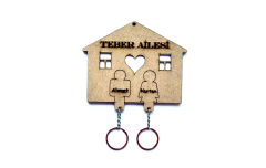 İsme Özel Hediyelik Anahtarlık Seti Sevgili Anahtarlık Model