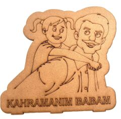 Çocuklar İçin Ahşap Boyama Babalar Günü Okul Öncesi