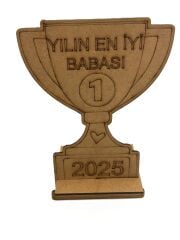 Babalar Günü Etkinliği Ahşap Boyama Telefon Tutacağı (boya+fırça)