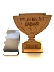 Babalar Günü Etkinliği Ahşap Boyama Telefon Tutacağı