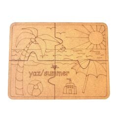 AHŞAP BOYAMA PUZZLE YAPBOZ
