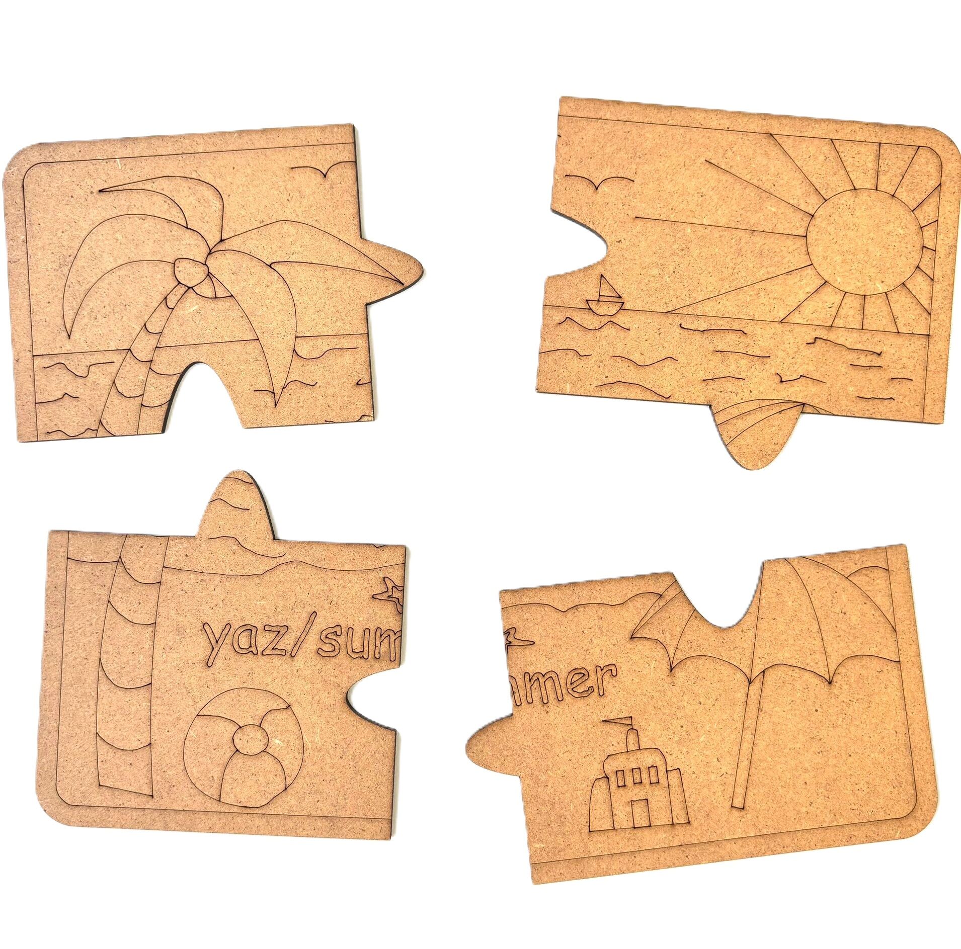 AHŞAP BOYAMA PUZZLE YAPBOZ