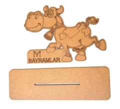 Toptan Ahşap Boyama Kurban Bayramı Özel İyi Bayramlar İnek