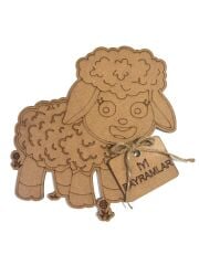 Çocuklar İçin Ahşap Boyama Kurban Bayramı Kuzu Okul Öncesi