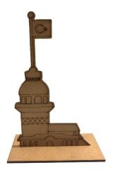 Çocuklar İçin Ahşap Boyama İstanbul Temalı 4'lü Boyama Seti