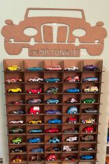 1/64 ölçülü Oyuncak Araba Rafı 50 Araç Kapasiteli