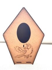 Çocuklar İçin Ahşap Boyama Kuş Evi Süs Etkinlik Okul Öncesi