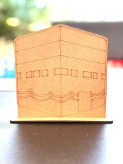 Çocuklar İçin Ahşap Boyama Kabe Maketi Boyama Okul Öncesi