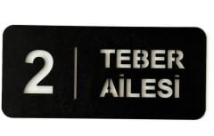 Kapı Süsü İsme Özel Hoş Geldiniz Tabelası