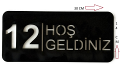 Kapı Süsü Hoş Geldiniz Tabelası