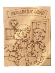 Çocuklar İçin Ahşap Boyama İlköğretim Haftası Okul Öncesi