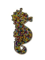 Çocuklar İçin Ahşap Boyama Deniz Atı Boncuk Süsleme