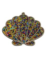 Çocuklar İçin Ahşap Boyama Deniz Kabuğu Boncuk Süsleme