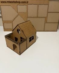 Çocuklar İçin Ahşap Boyama Ahşap Maket Ev