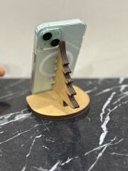 Çocuklar İçin Ahşap Boyama Yılbaşı Telefon Tutucu