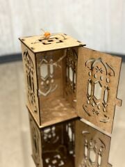 Çocuklar İçin Ahşap Boyama Ramazan Kandili Feneri