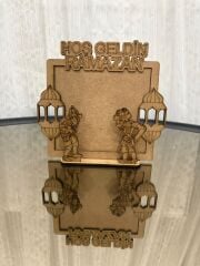 Çocuklar İçin Ahşap Boyama Ramazan Çerçeve