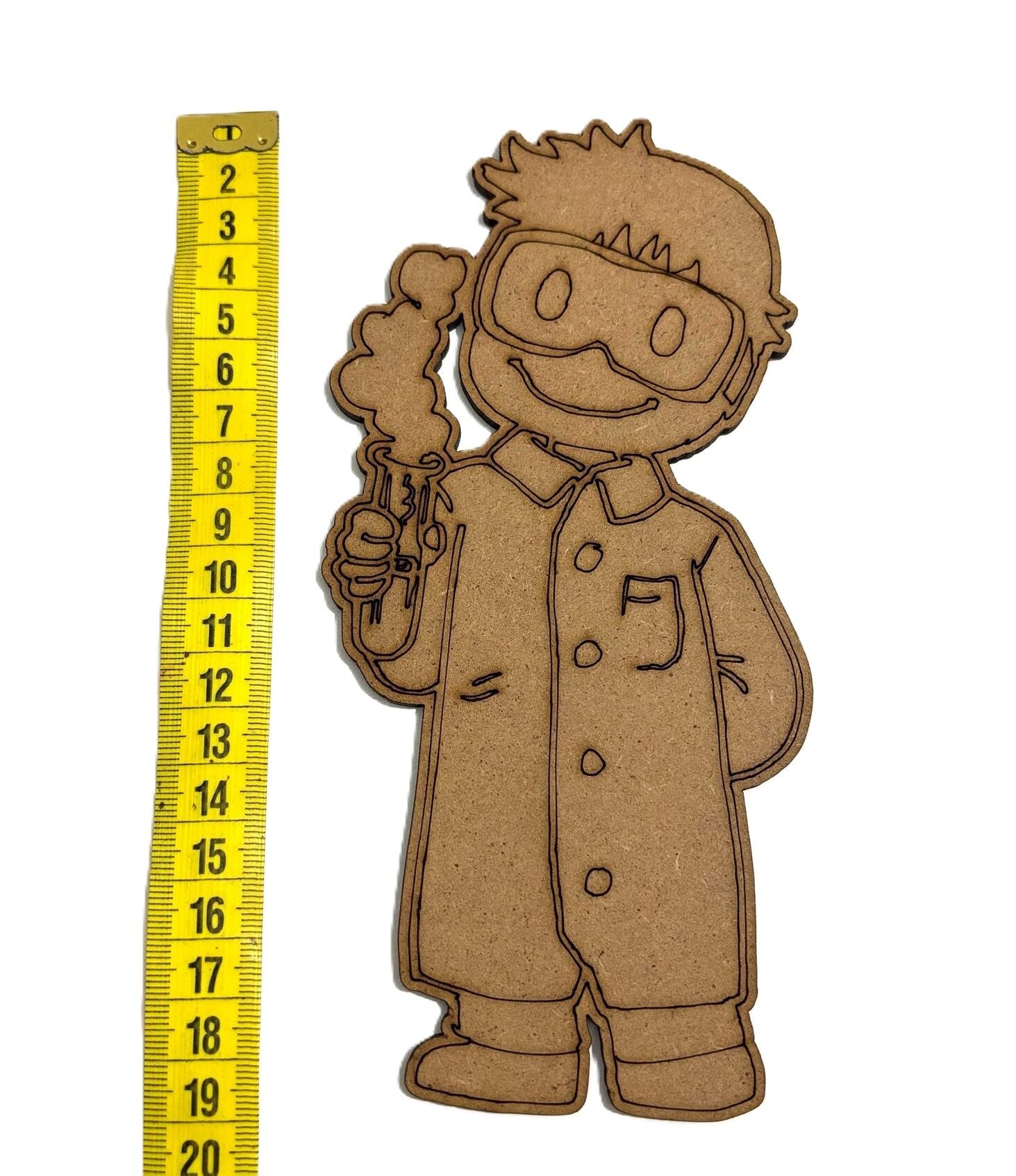 Çocuklar İçin Ahşap Boyama Bilim İnsanı Haftası Okul Öncesi