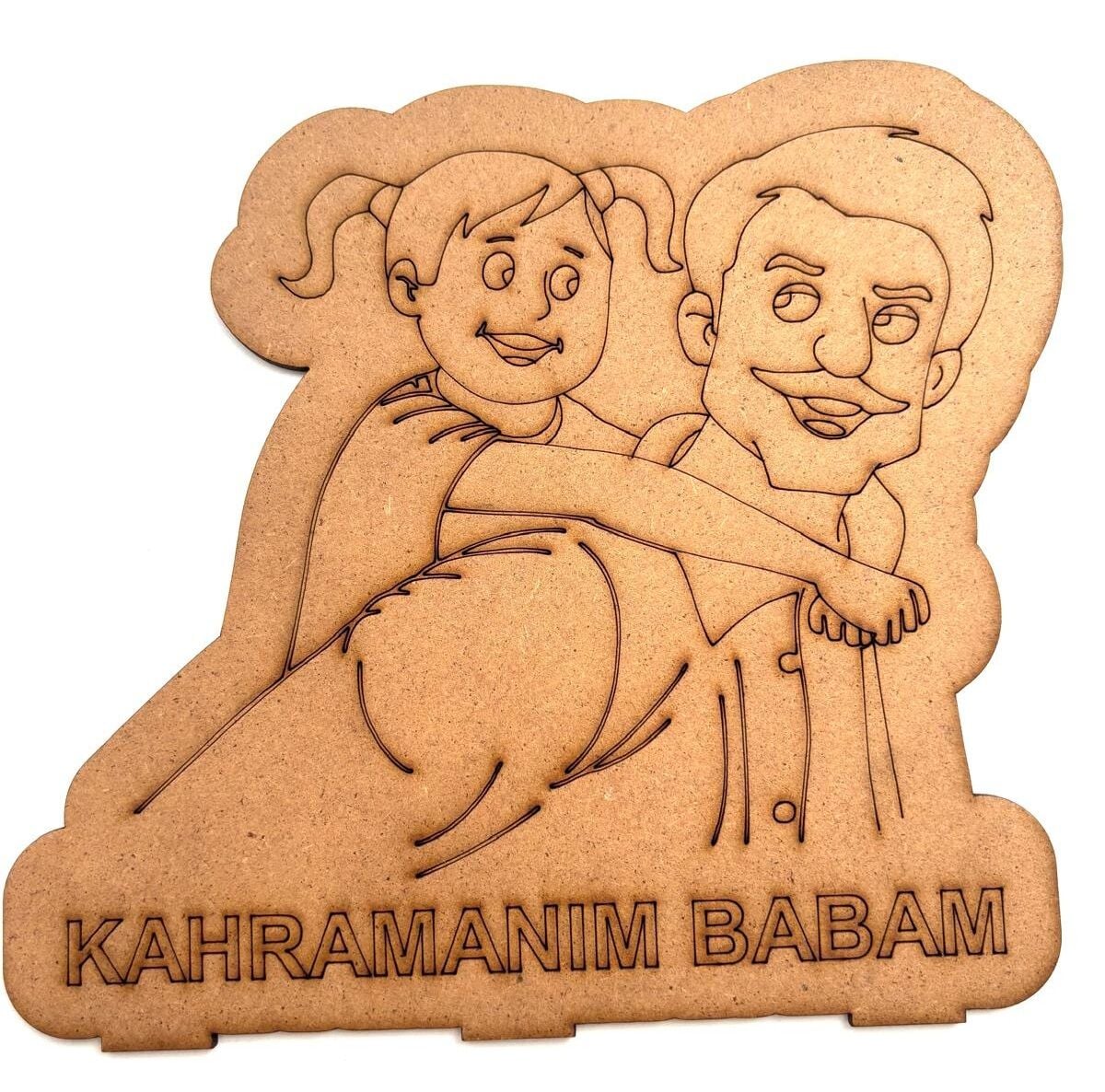 Çocuklar İçin Ahşap Boyama Babalar Günü Okul Öncesi