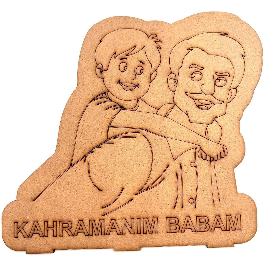 Çocuklar İçin Ahşap Boyama Babalar Günü Okul Öncesi