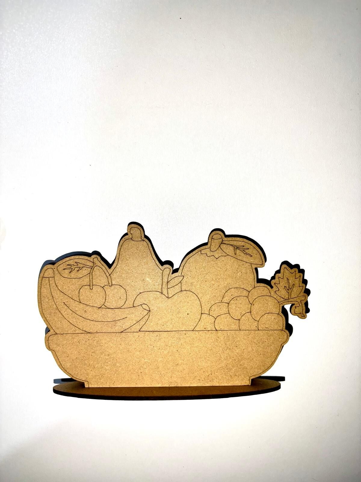 Çocuklar İçin Ahşap Boyama Meyve Tabağı Boyama Okul Öncesi