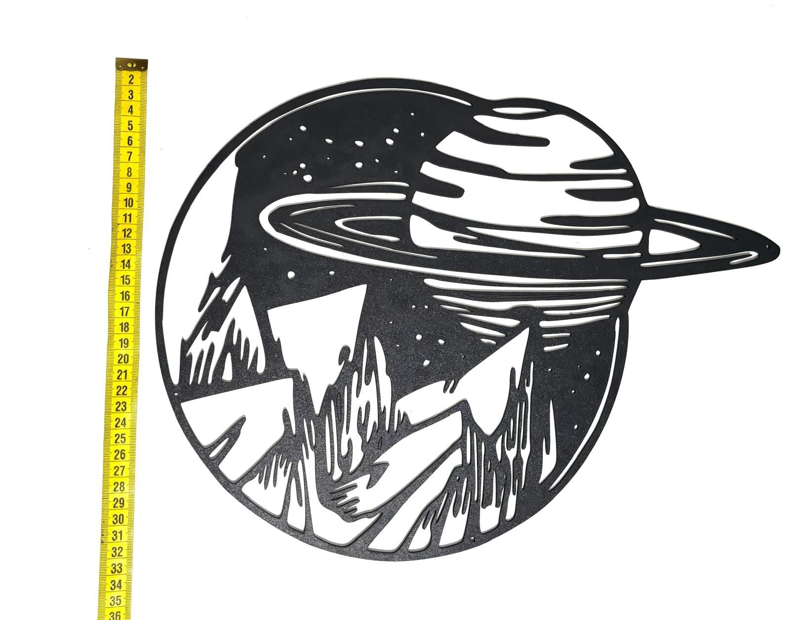 Satürn Duvar Süsü Kapı Süsü 3mm Mdf Lazer Kesim Ahşap Boyama