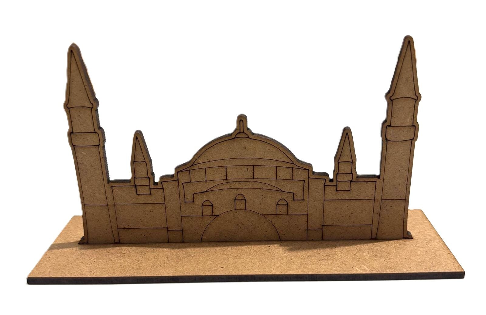 Çocuklar İçin Ahşap Boyama İstanbul Temalı 4'lü Boyama Seti