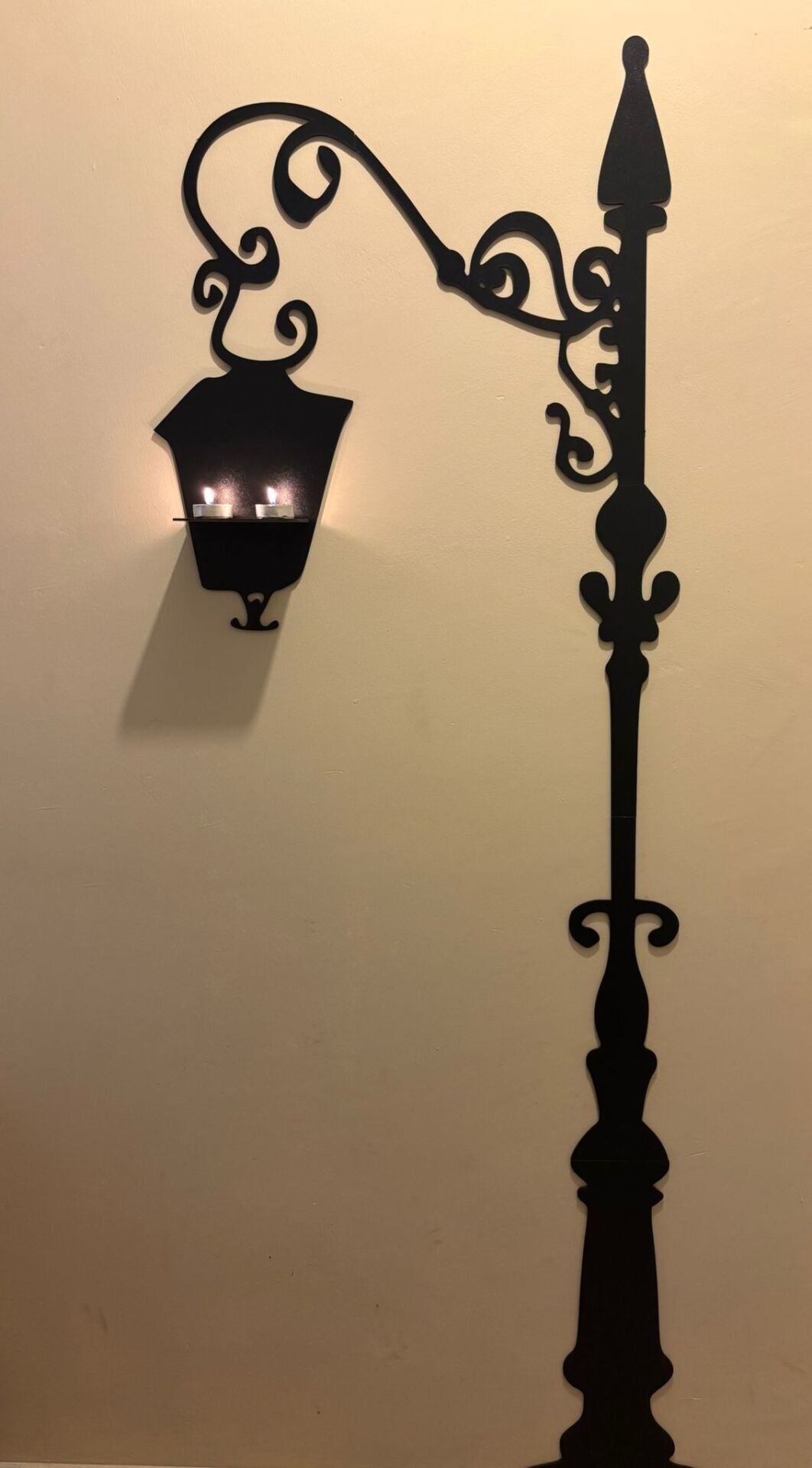 Ahşap Duvar Mumluğu Aplik Duvar Süsü Mumluk