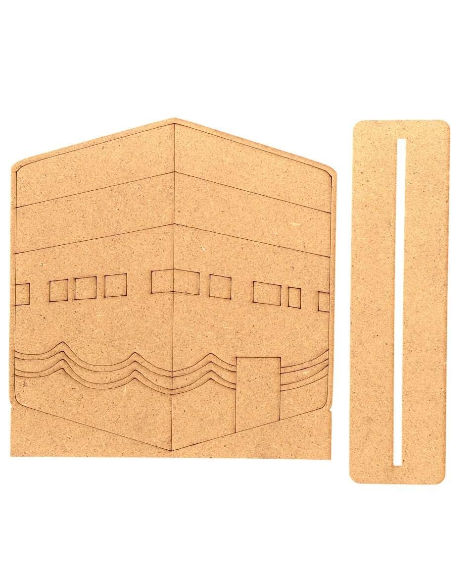 Çocuklar İçin Ahşap Boyama Kabe Maketi Boyama Okul Öncesi