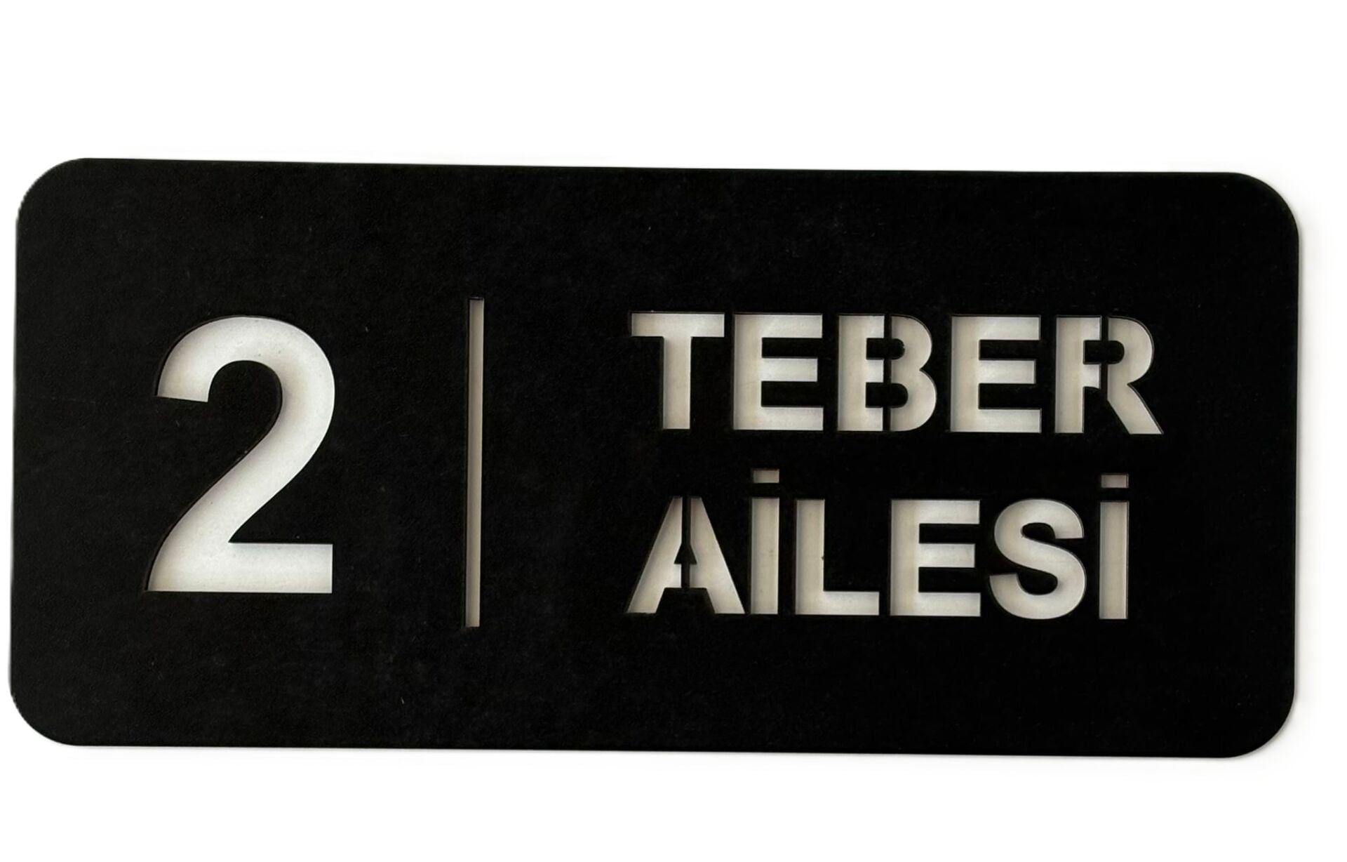 Kapı Süsü İsme Özel Hoş Geldiniz Tabelası