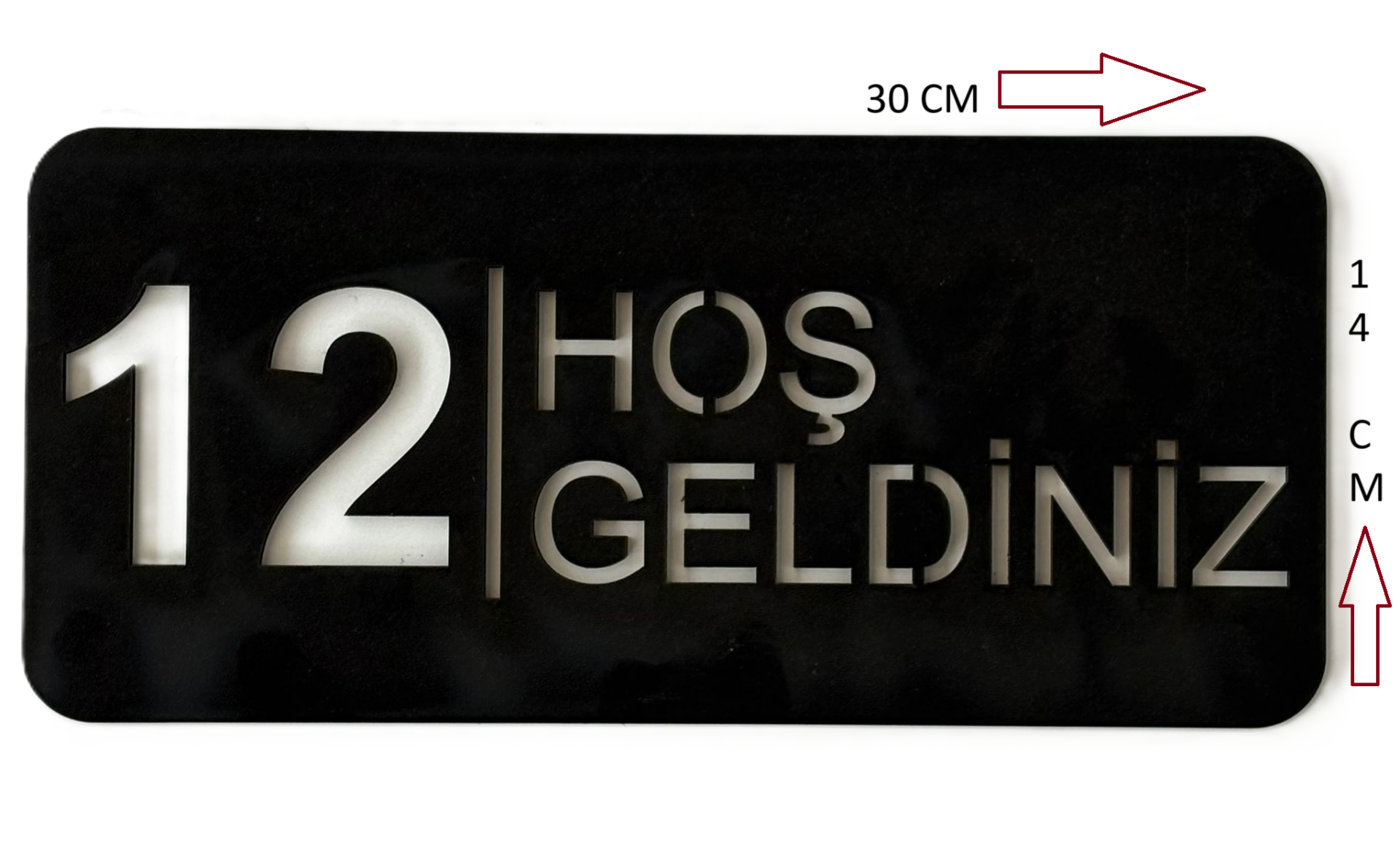 Kapı Süsü Hoş Geldiniz Tabelası