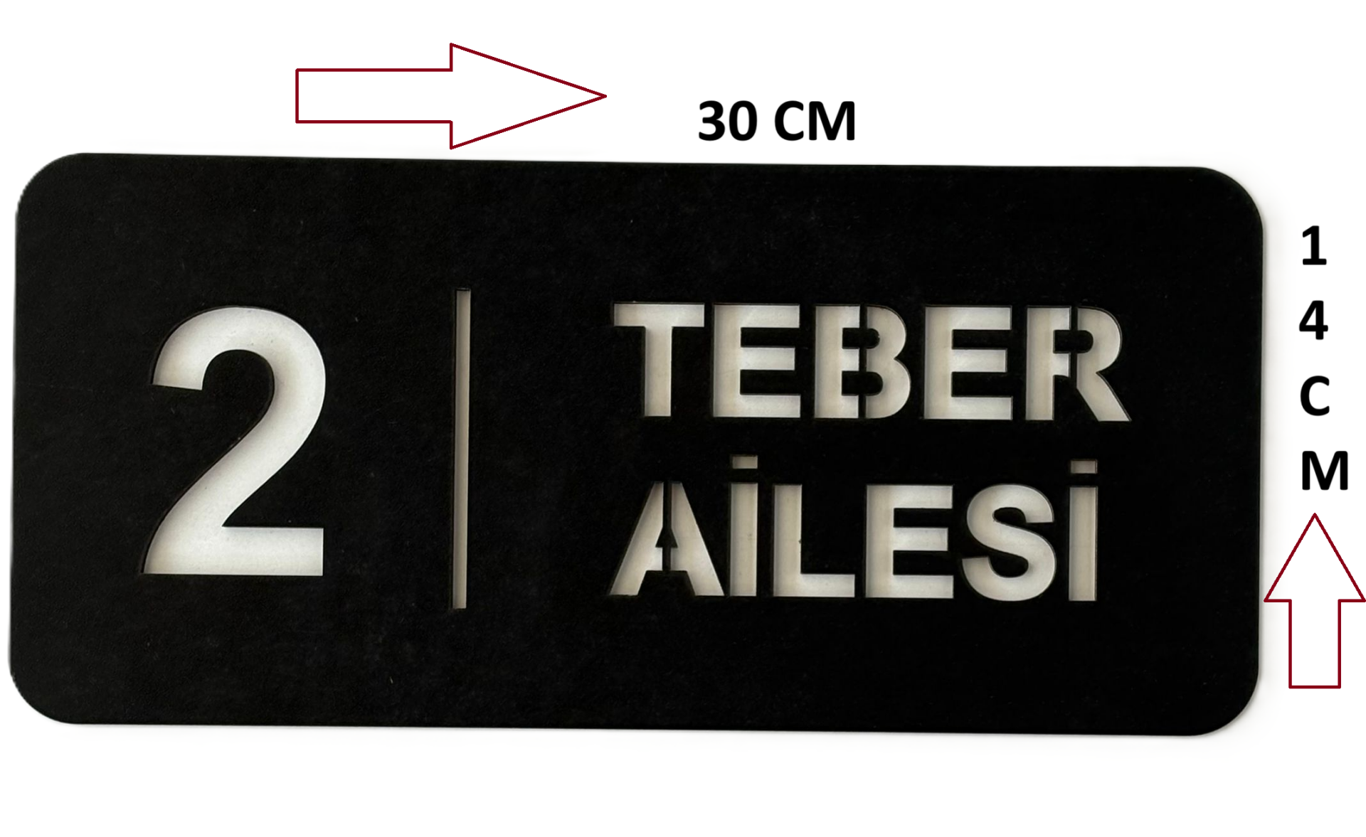 Kapı Süsü İsme Özel Hoş Geldiniz Tabelası