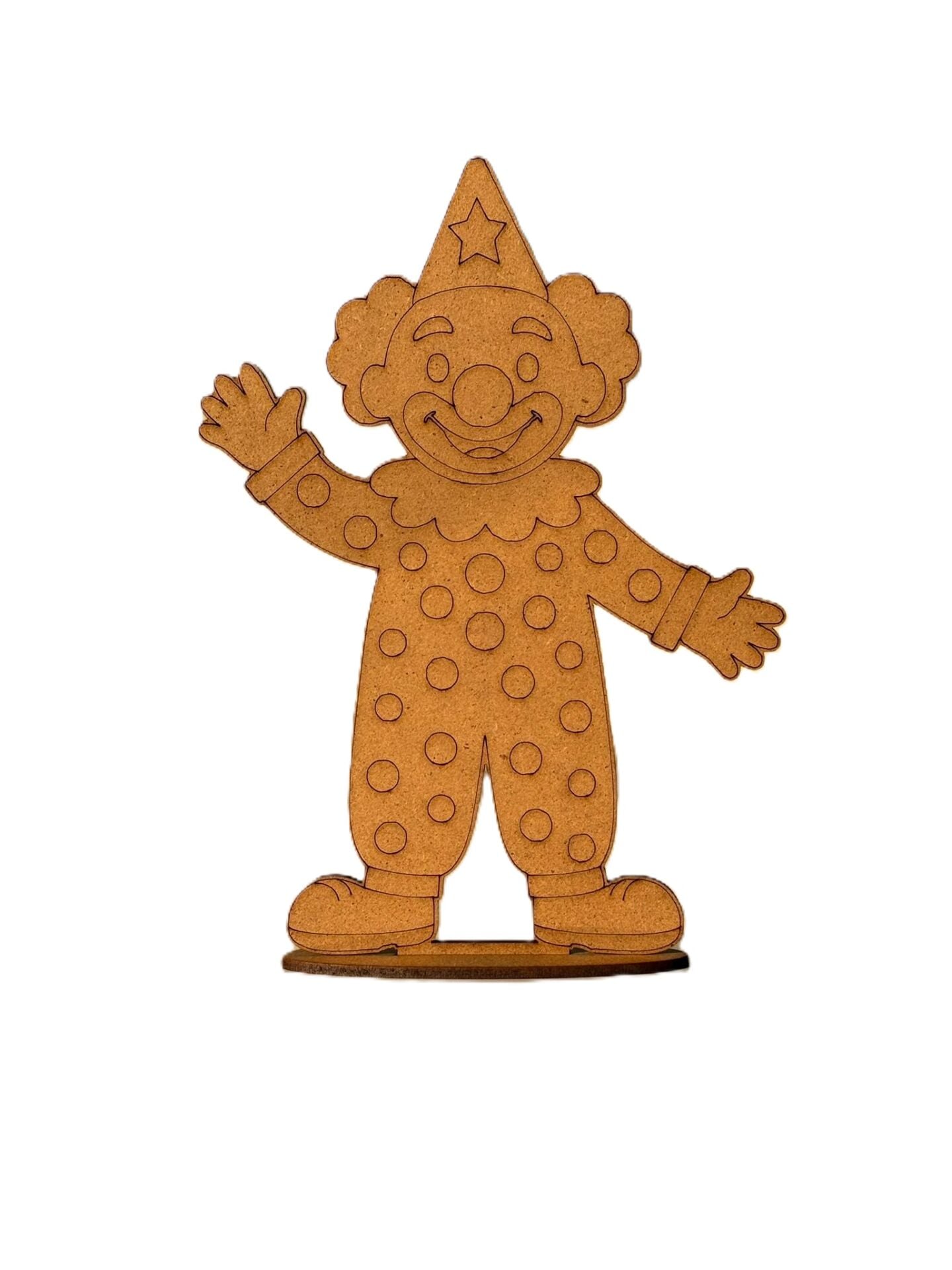 Çocuklar İçin Ahşap Boyama Palyanço Boyama Okul Öncesi