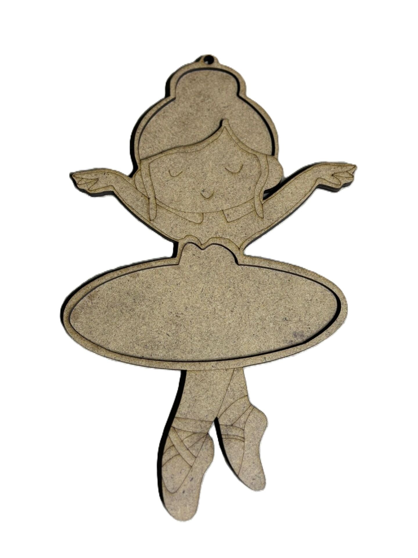 Çocuklar İçin Ahşap Boyama Balerin Boncuk Süsleme