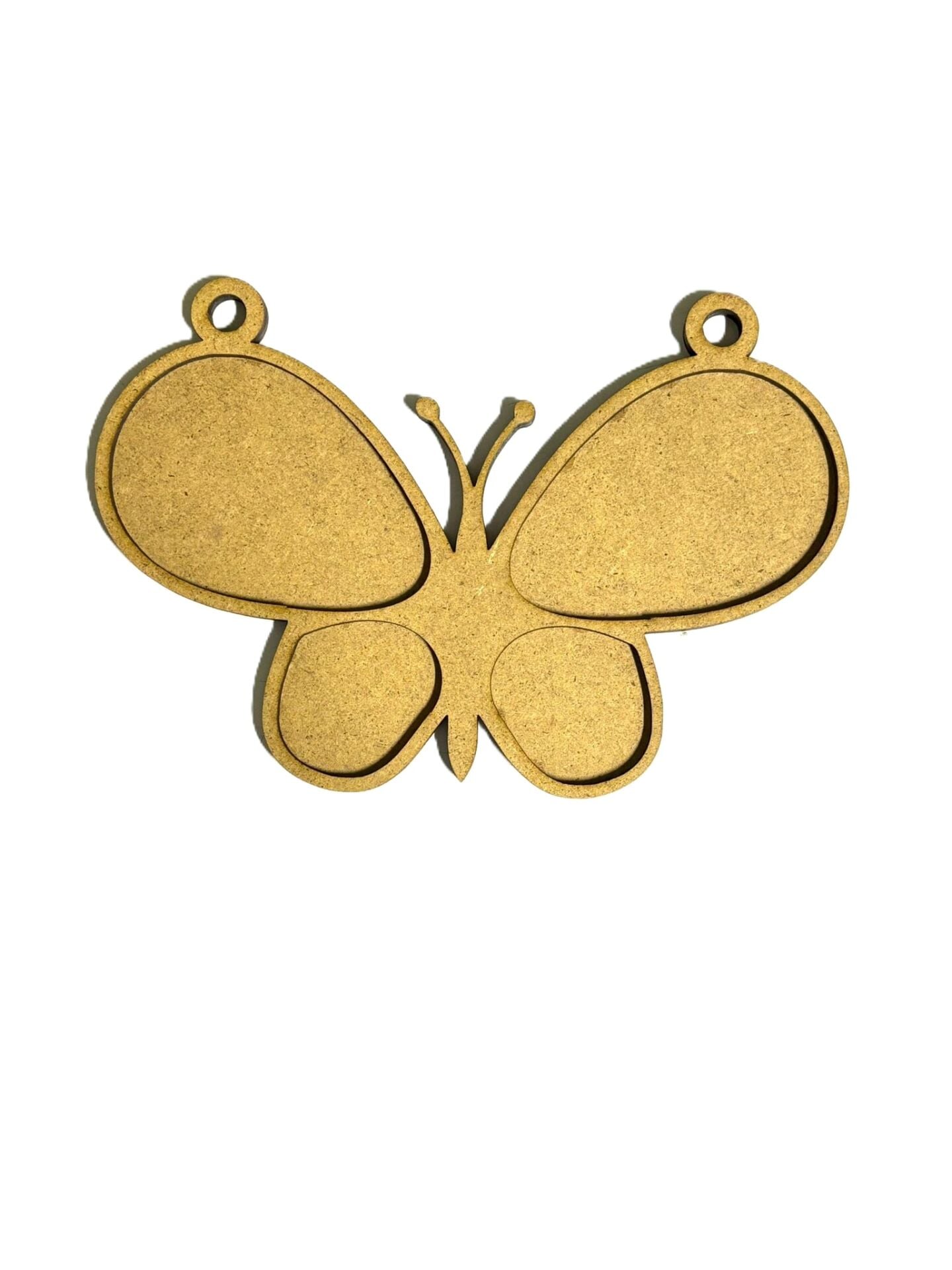 Çocuklar İçin Ahşap Boyama Kelebek Boncuk Süsleme