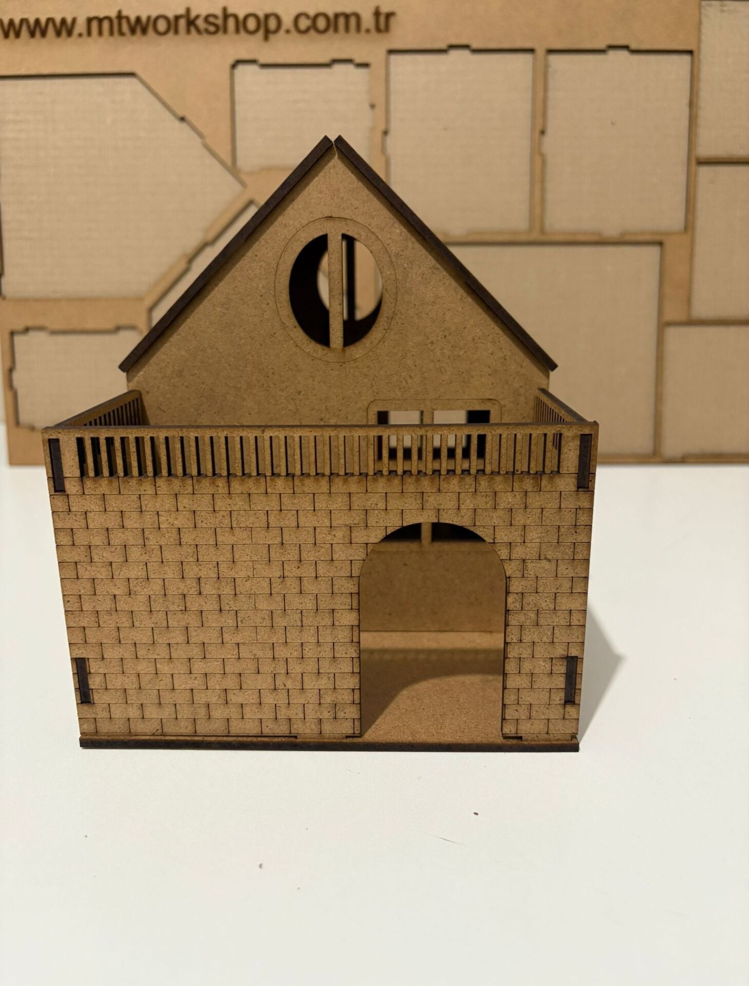 Çocuklar İçin Ahşap Boyama Ahşap Maket Ev