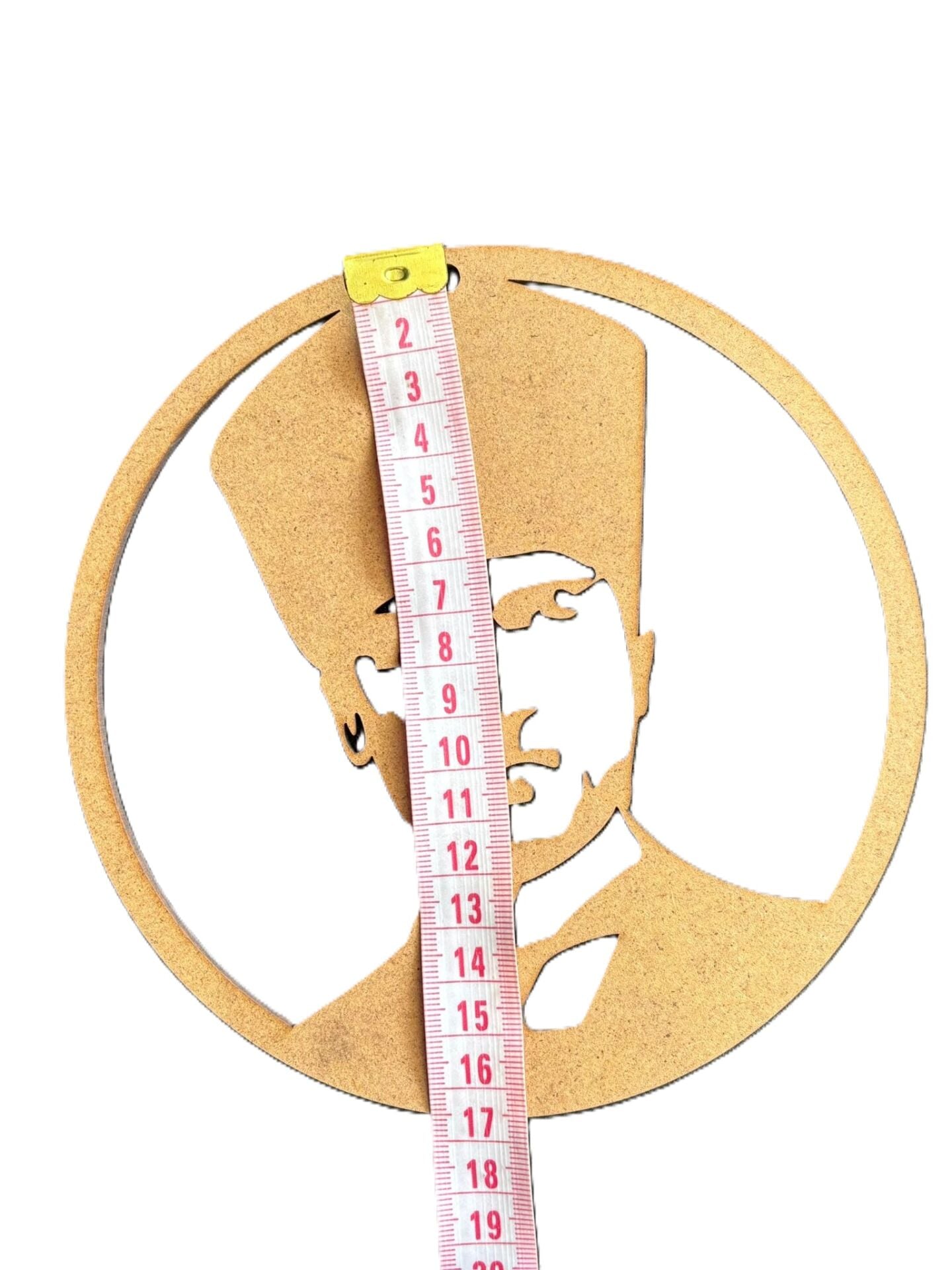 Çocuklar İçin Ahşap Boyama Atatürk Silüeti Asılabilir